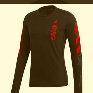 Adidas aeroready black ls mantra shirt L